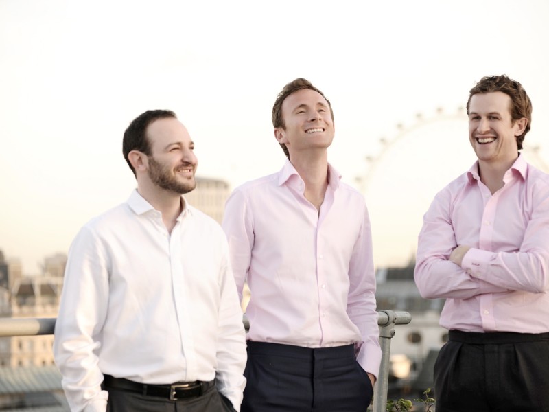 DeVono co directors (left to right) Adam Landau, 33, Robert Leigh, 32 and Luke Philpott 31