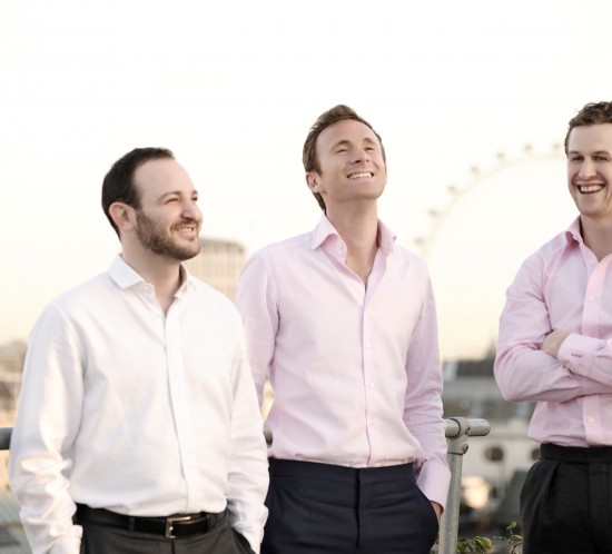 DeVono co directors (left to right) Adam Landau, 33, Robert Leigh, 32 and Luke Philpott 31